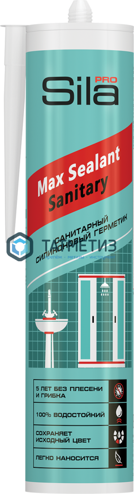 Герметик силиконовый Sila PRO Max Sealant санитарный бесцветный 280 мл -  магазин крепежа  «ТАТМЕТИЗ»