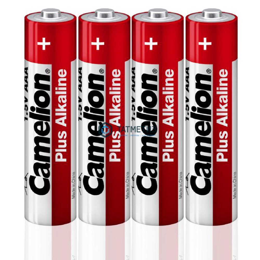 Батарейка алкалиновая тип AAA / LR03 1.5В Plus Alkaline 1.5В (уп.4шт) Camelion 12553 -  магазин крепежа «ТАТМЕТИЗ»