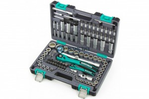 Набор инструментов, 1/2", 1/4", пластиковый кейс, 109 предметов 12 гранные головки// Stels -  магазин крепежа «ТАТМЕТИЗ»