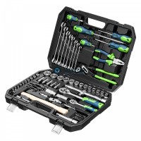 Набор инструментов, 1/2", 1/4", пластиковый кейс 76 предметов// Сибртех -  магазин крепежа «ТАТМЕТИЗ»