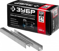 Скобы тип 53F, 16 мм плоские, 5000 шт  ЗУБР -  магазин крепежа «ТАТМЕТИЗ»