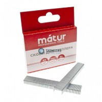 Скобы для степлера, тип 53,  6 мм, закаленные, Matur -  магазин крепежа «ТАТМЕТИЗ»