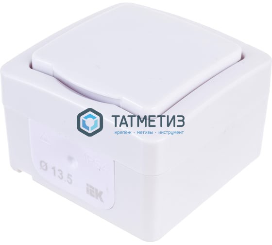 Розетка 1-м ОП Гермес Plus РСб20-3-ГПБб с защ. крышкой с заземл. IP54 бел. ИЭК | «ТАТМЕТИЗ» Розетка 1-м ОП Гермес Plus РСб20-3-ГПБб с защ. крышкой с заземл. IP54 бел. ИЭК - магазин крепежа «ТАТМЕТИЗ»